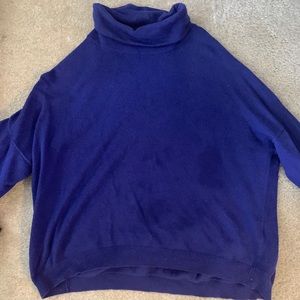 Royal blue / purple loose turtle neck